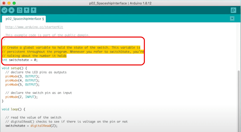 example code - with notes