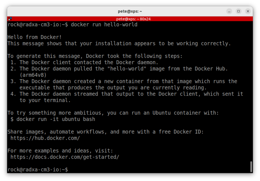 Hello World - From Docker