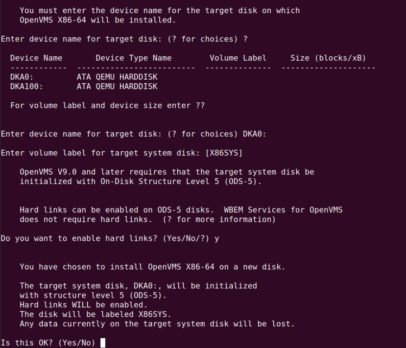 Select the first virtual 64G drive