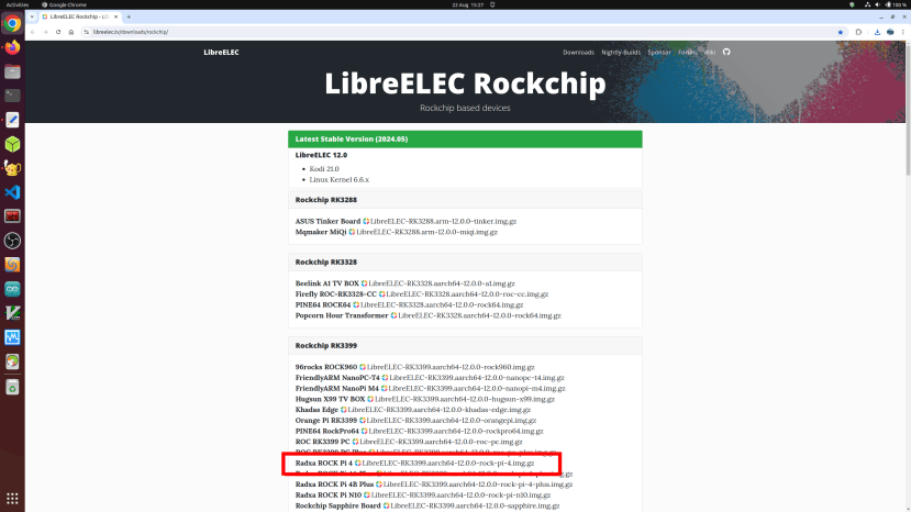 LibreELEC Rockchip Download Page