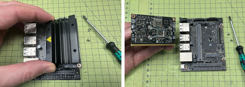 Removing top PCB board on C100