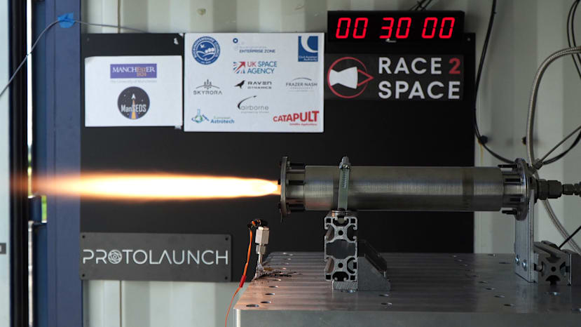 Testing rocket engine