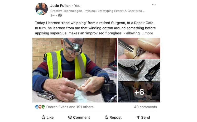 Social Post - learning a new skill