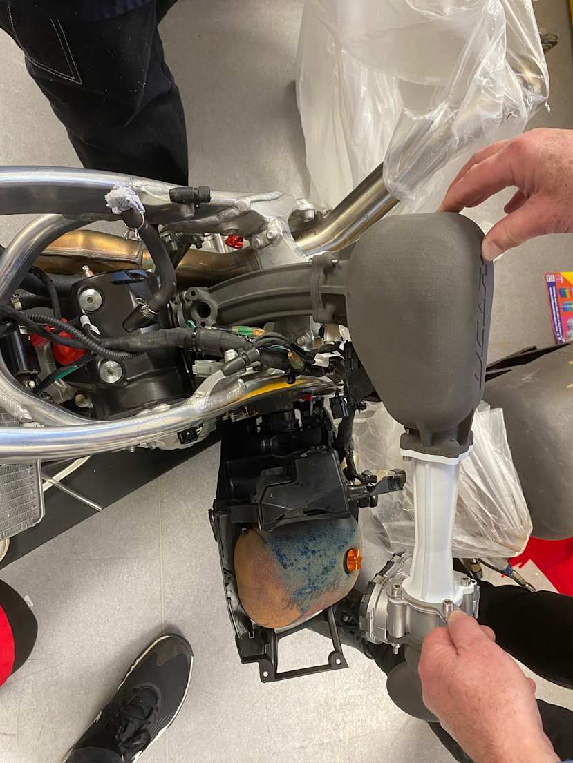 Final intake geometry fully assembled