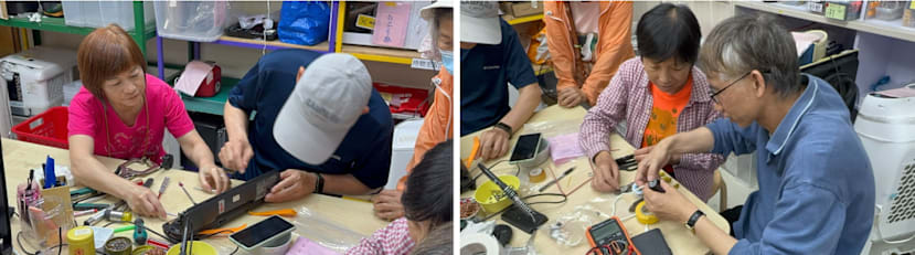 women in Hong Kong Repair Cafes