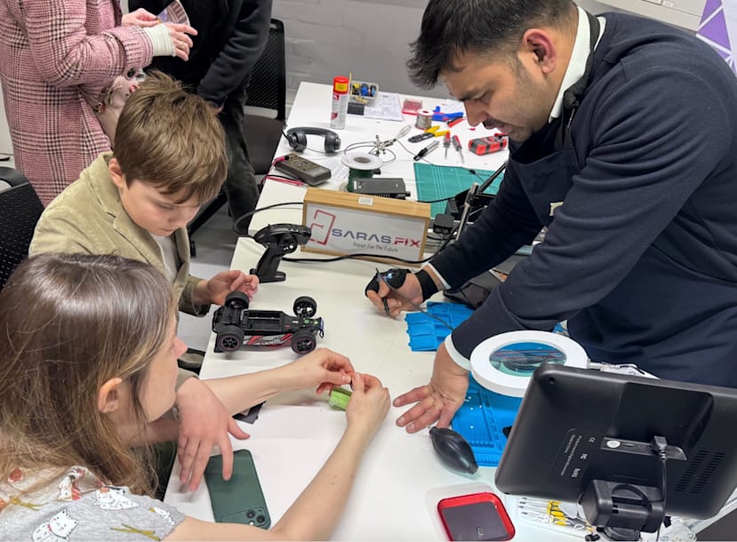 Repairing a Toy R/C car