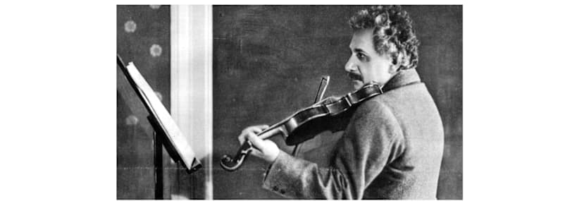 Einstein Playing Violin