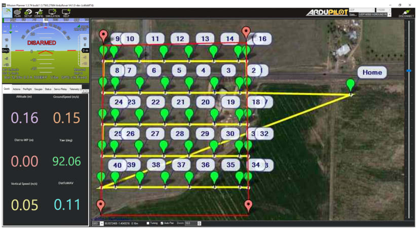 mission screen and planning