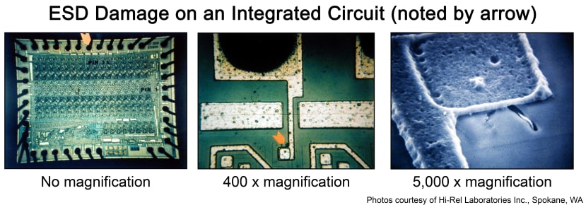 ESD Damage to a PCB