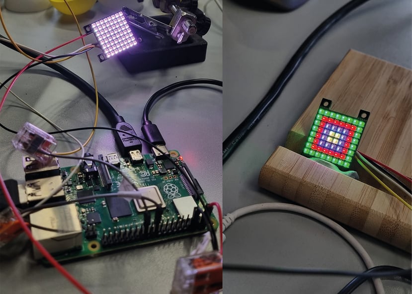Coding the Pi to control the display matrix