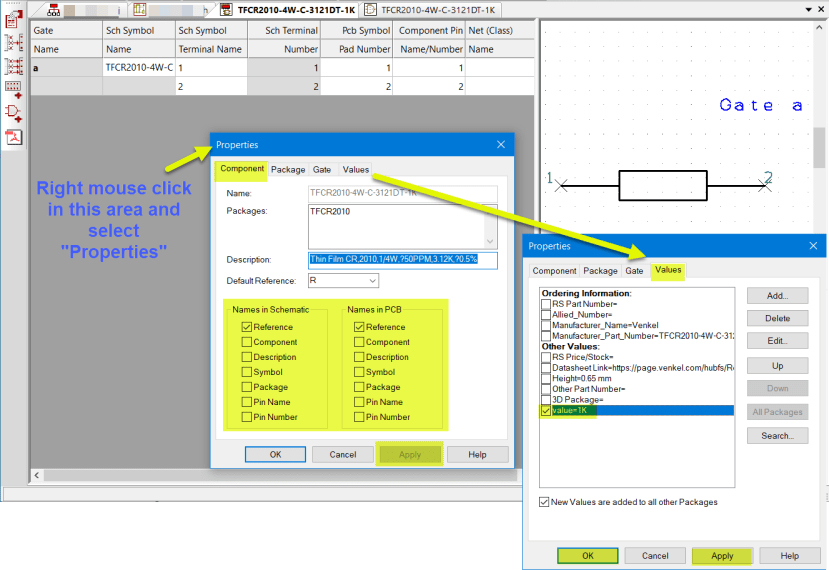 Component tab deselect everything you do not wish displayed