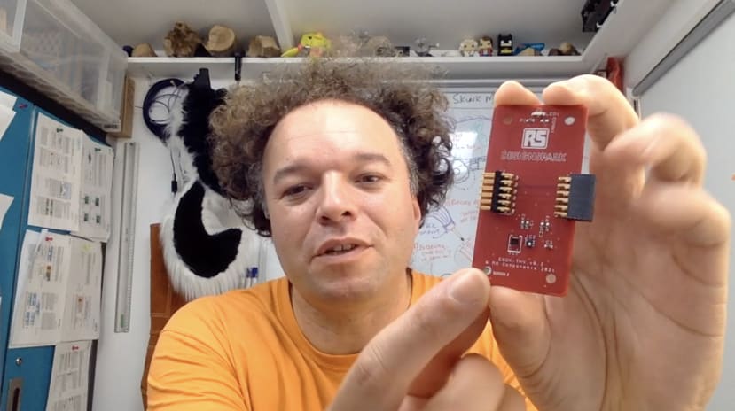 Jude holding sensor PCB