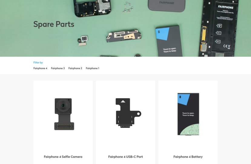 Fairphone spare parts