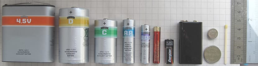 A collection of standard cells and batteries