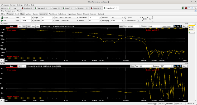 Impedance analyser