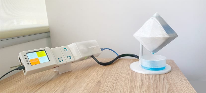 Final construction of the Smart Glacier alongside the ESDK