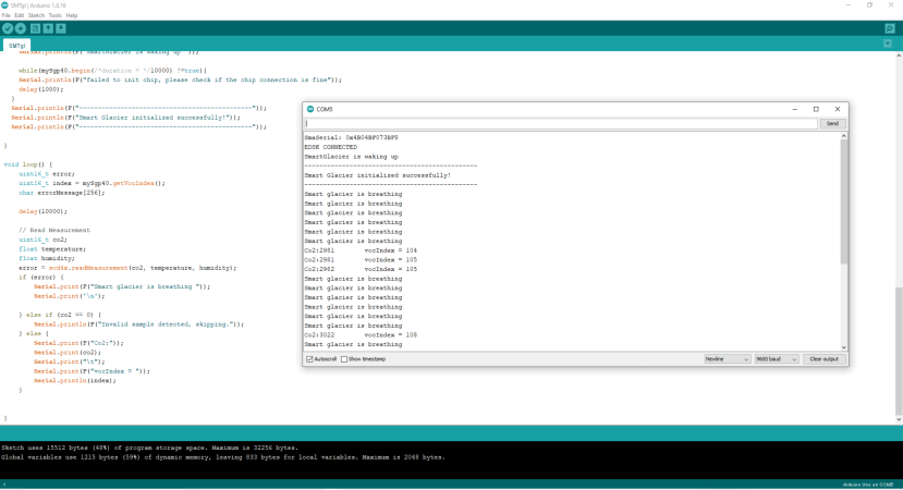 Arduino Programming Screen