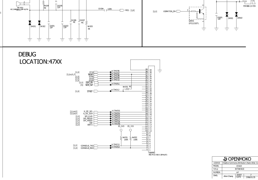 OpenMoko GTA02 schematics