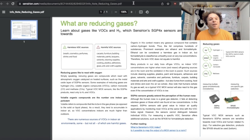 Datasheet for SGB40 - What are reducing gases