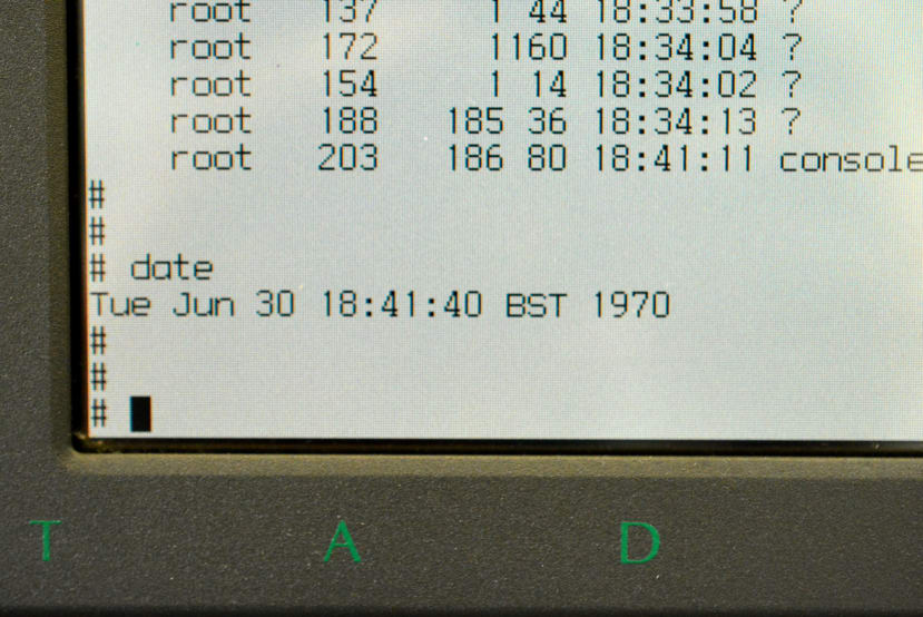 Screen showing SPARKStation is not Y2K compliant