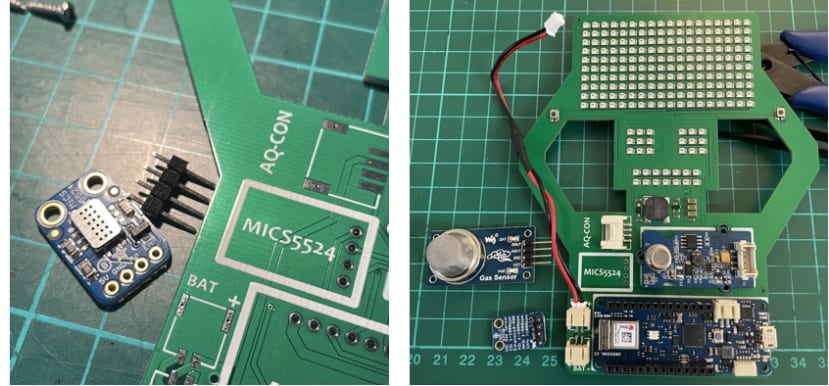 CO Sensor fitting to PCB