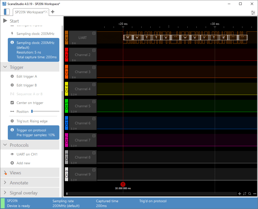 Software - ScanaLogic - Capture once trigger conditions are met