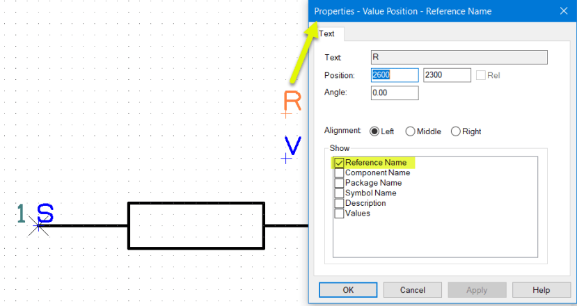 select the original Reference Origin +R and check and configure