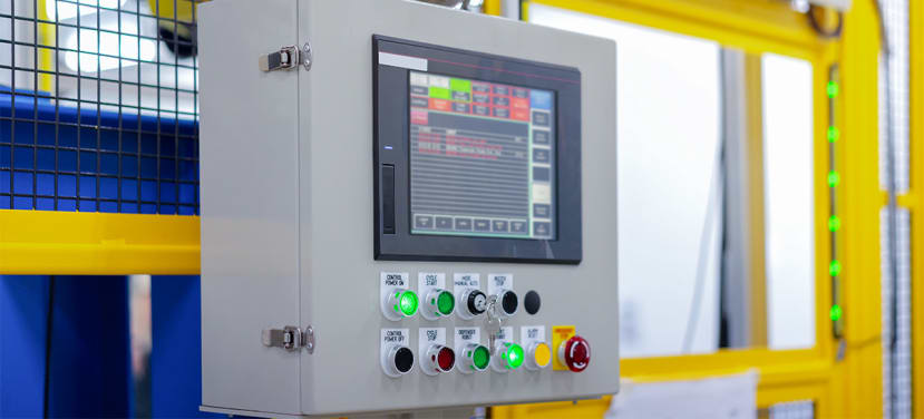 HMI in an industrial panel