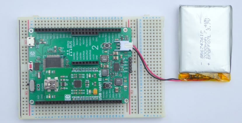 Li-Ion cell powering an MCU based instrument