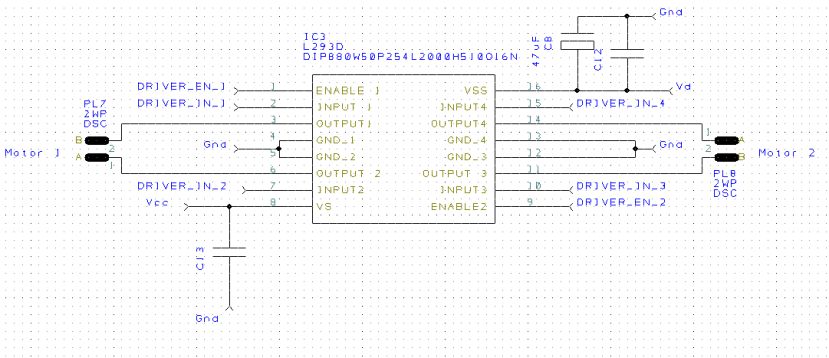 L293D circuit diagram