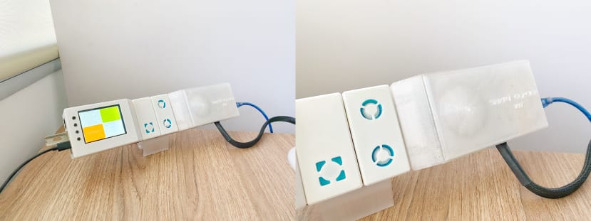 Close-up of the Smart Glacier Module connected to the ESDK