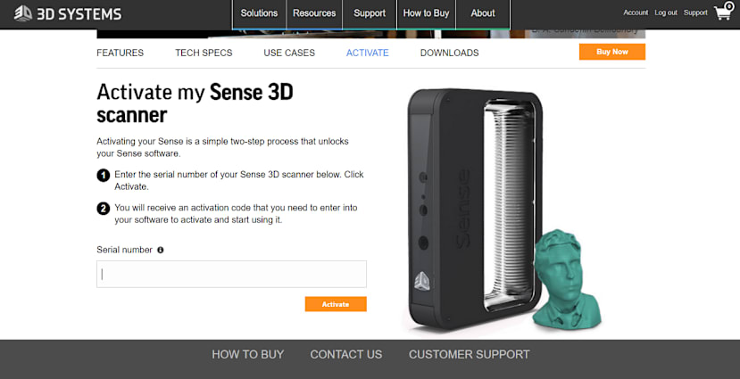 3Dスキャナ「Sense」 を使ってみた