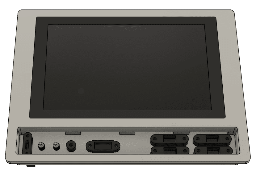 3D-printed front plate design