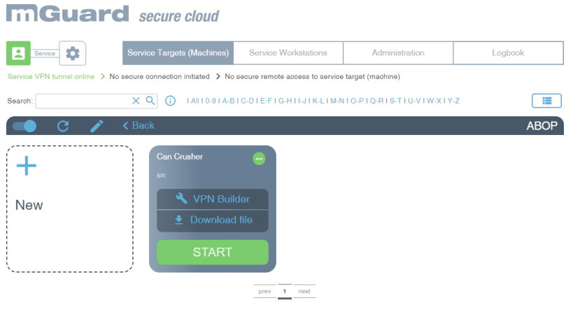 secure cloud connection ready screenshot