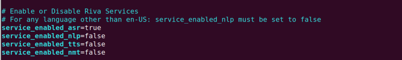 Enable or Disable Riva Services