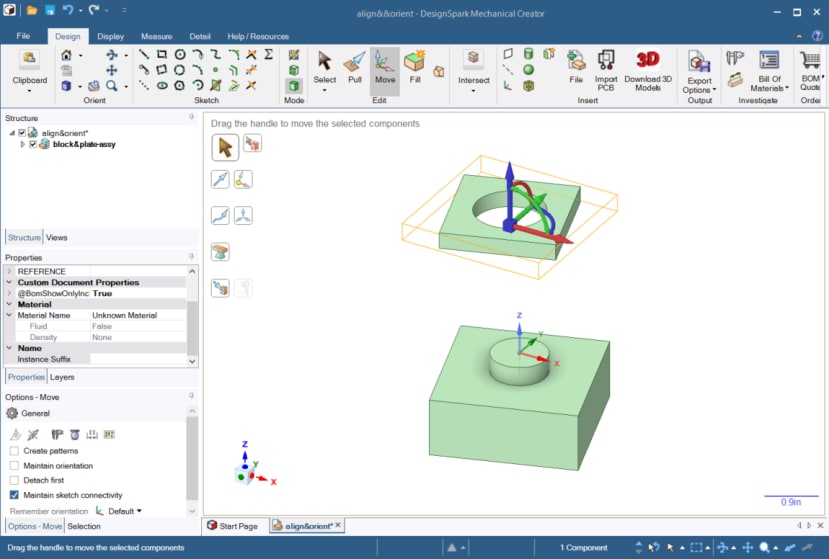 Click on Anchor tool