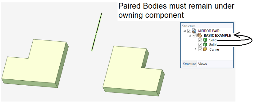 DesignSpark Mechanical - Mirror symmetry with construction line