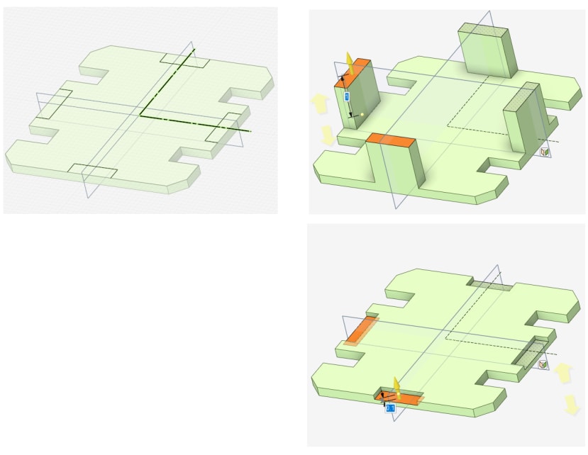 DesignSpark Mechanical - Mirror symmetry with construction line