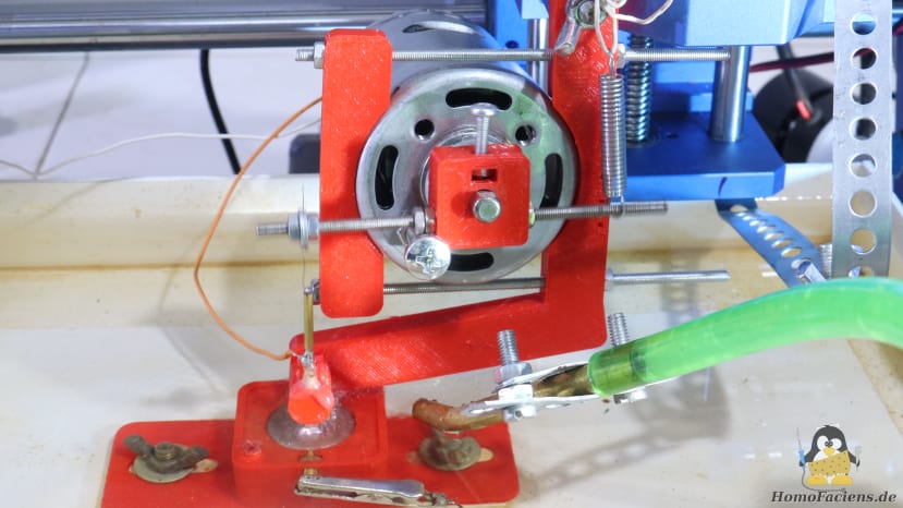 DC motor used as "Wagner Hammer"