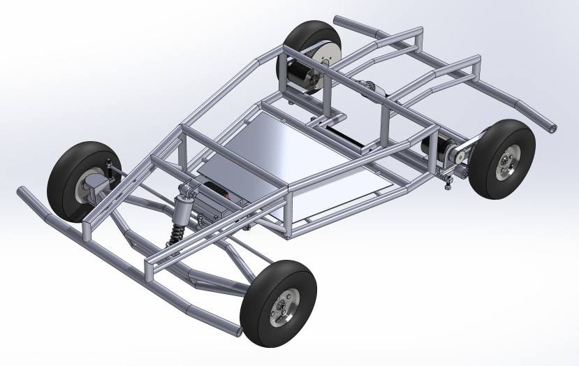 HeliosRover Front Isometric View