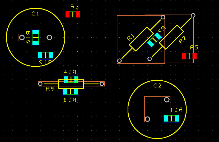 bounding box in orange used for the spacing check bottom layer