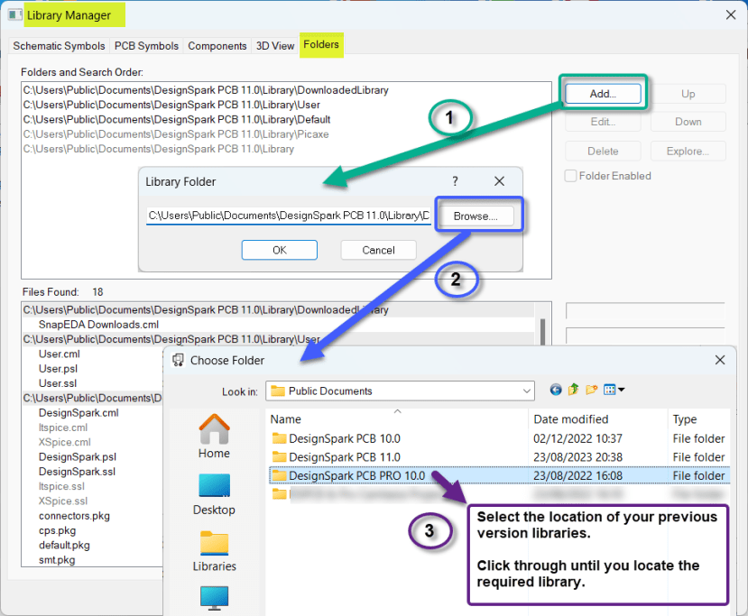 Library mapping steps