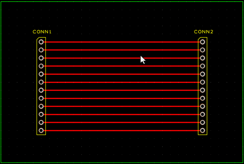 SIL to SIL connector with one-to-one connections