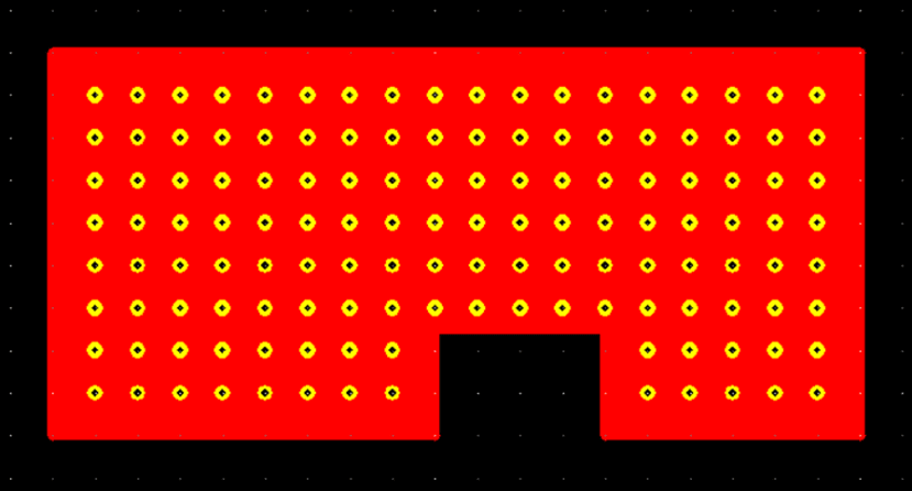 Fill the shape - Vias