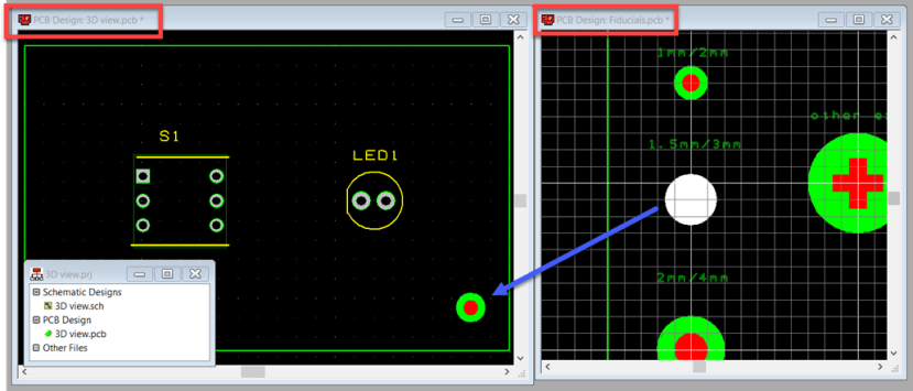 Save fiducial as a new PCB design