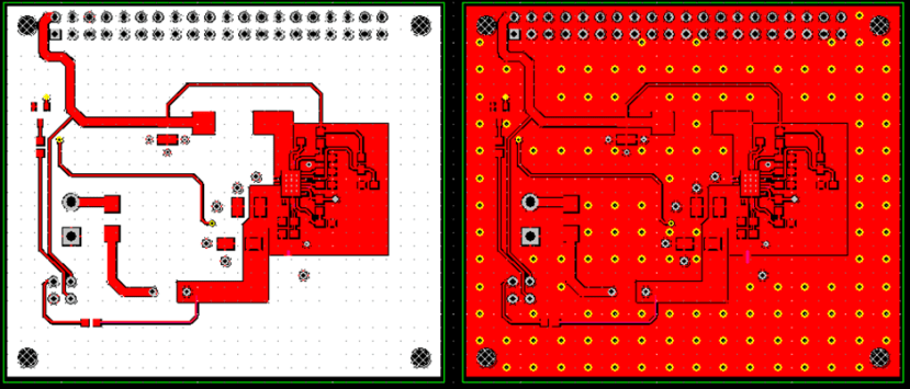 Apply Vias – Fill the Shape Example