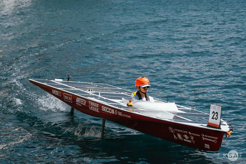 Solar powered boat