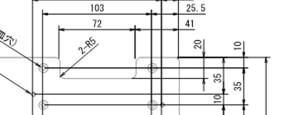 図面シートで寸法線を細く、製品の線を太くしたい