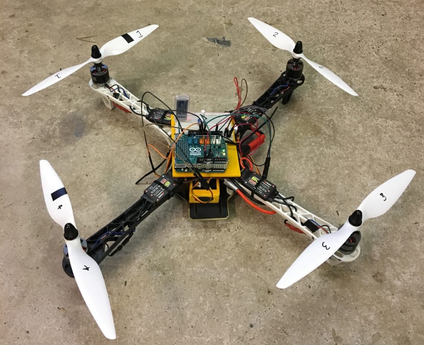 Quadcopter control system outlet