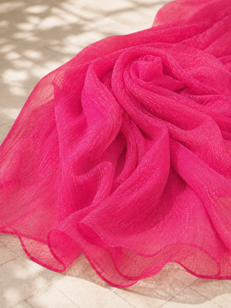 Fuchsia Glow Hijab view 3